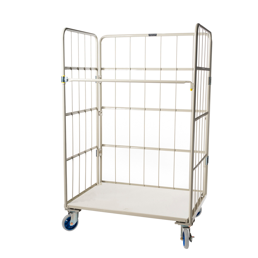 Prestar rullecontainer, 110x80x170 cm, stål