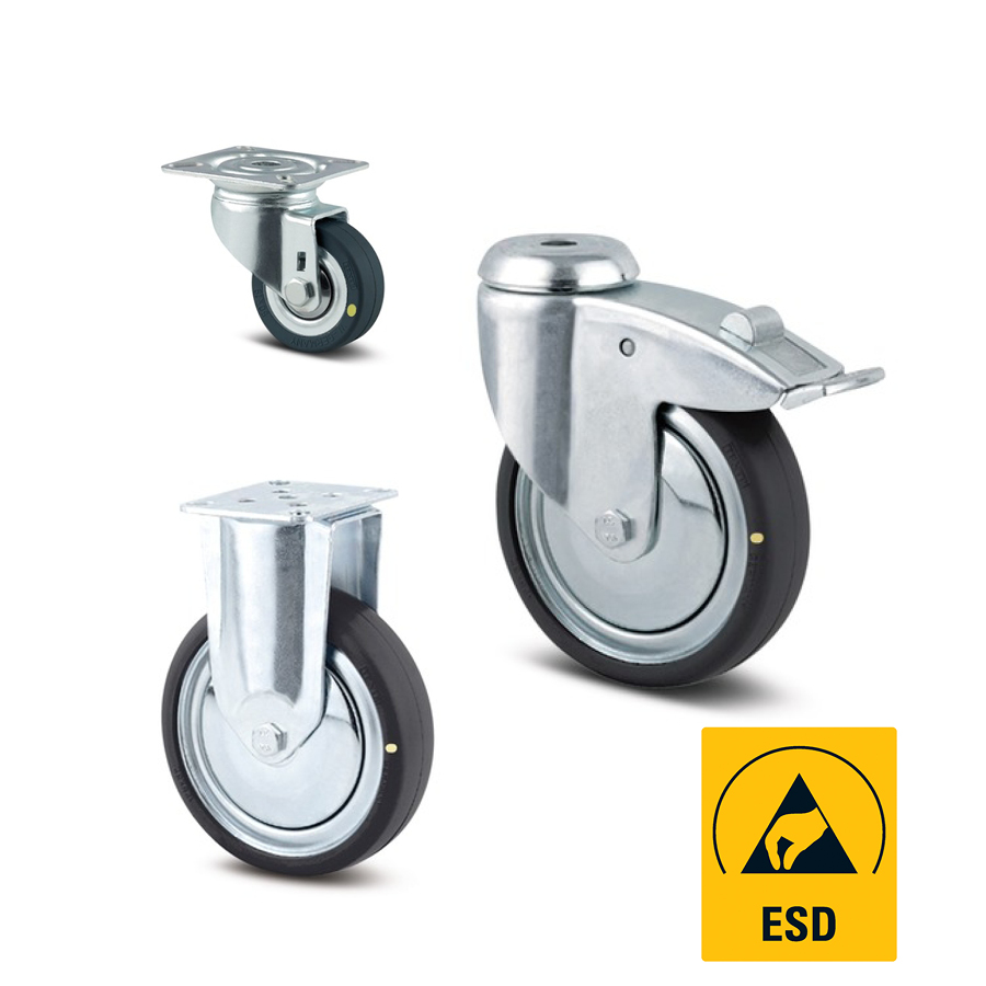 Elektrostatisk Afladende Hjul - ESD