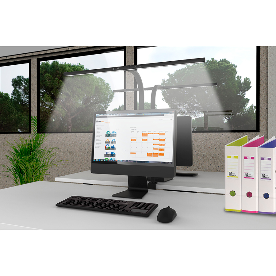 Bordlampe LED - Model STRATA - Sort