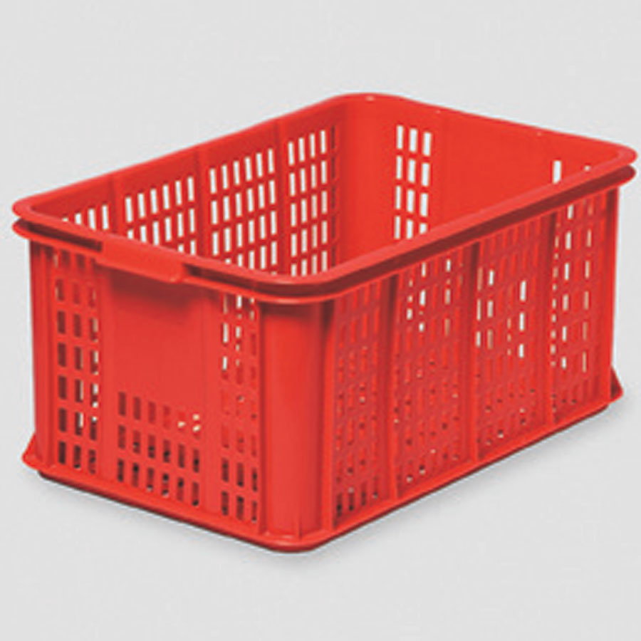 Net plastkasse DYNO 55 L 600x400x285 mm rød