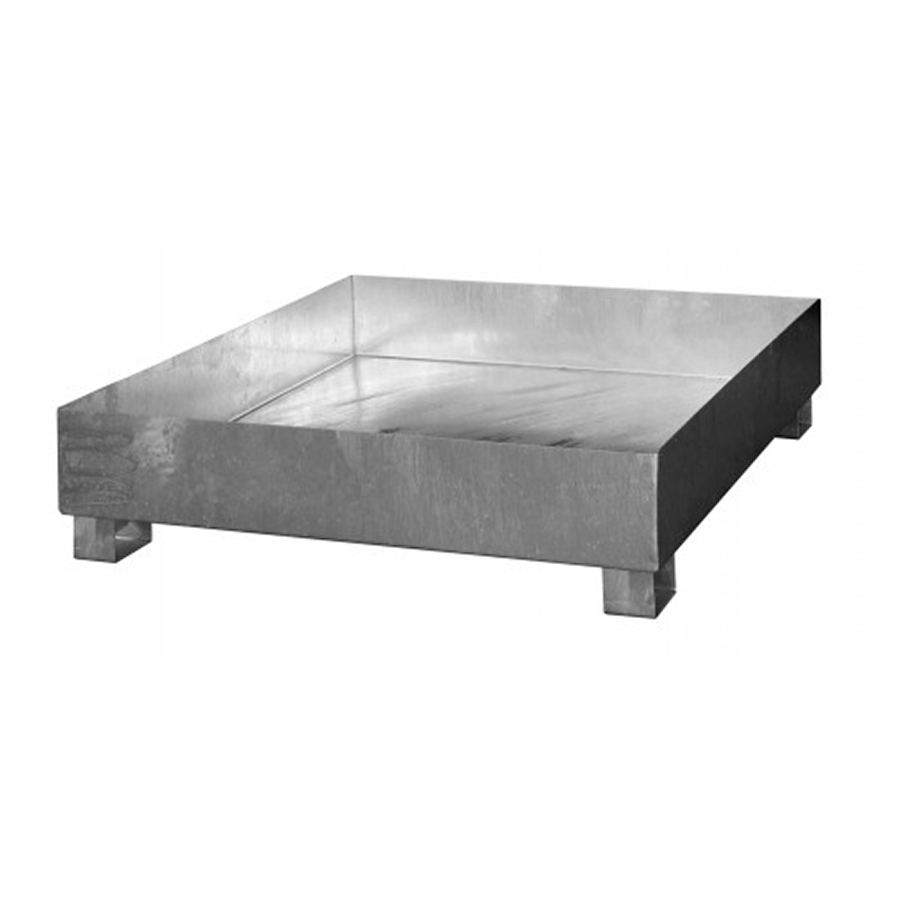 Opsamlingskar stål palle SO4 GALVAN