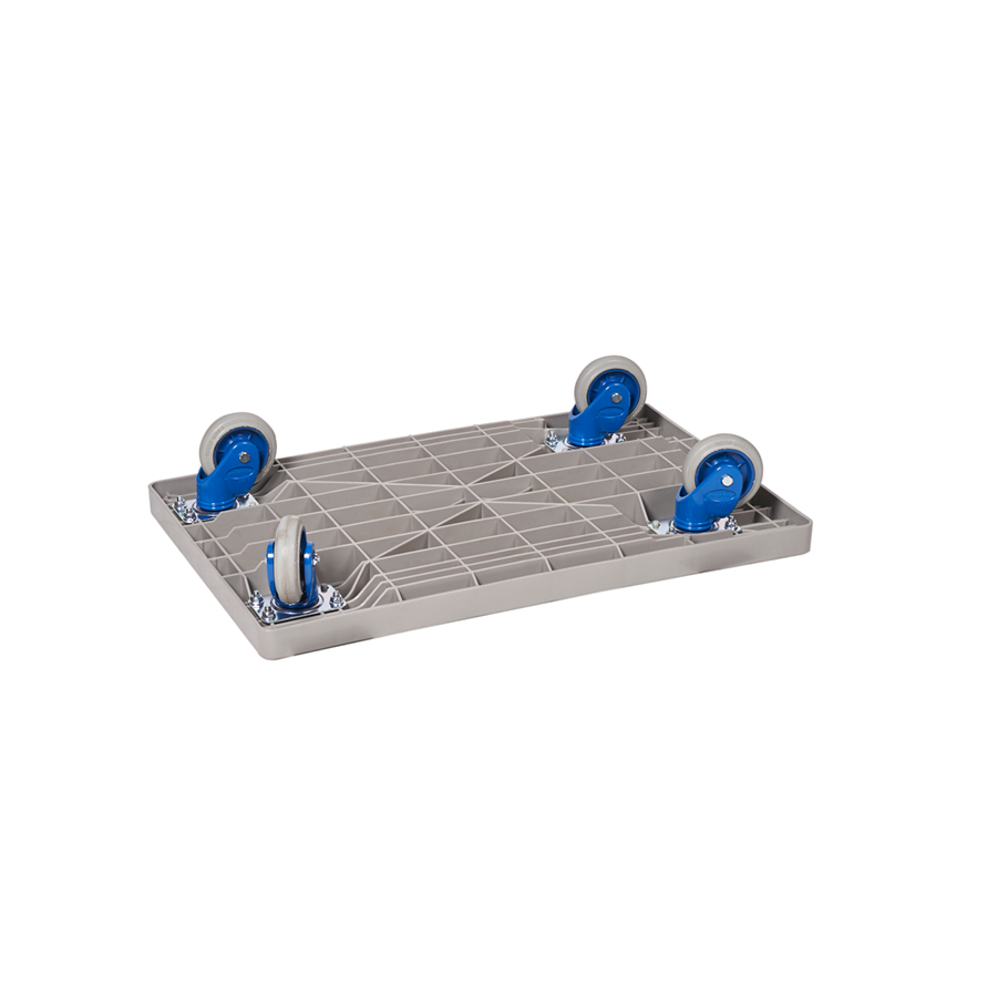 Prestar plast platform med hjul - 150 kg.