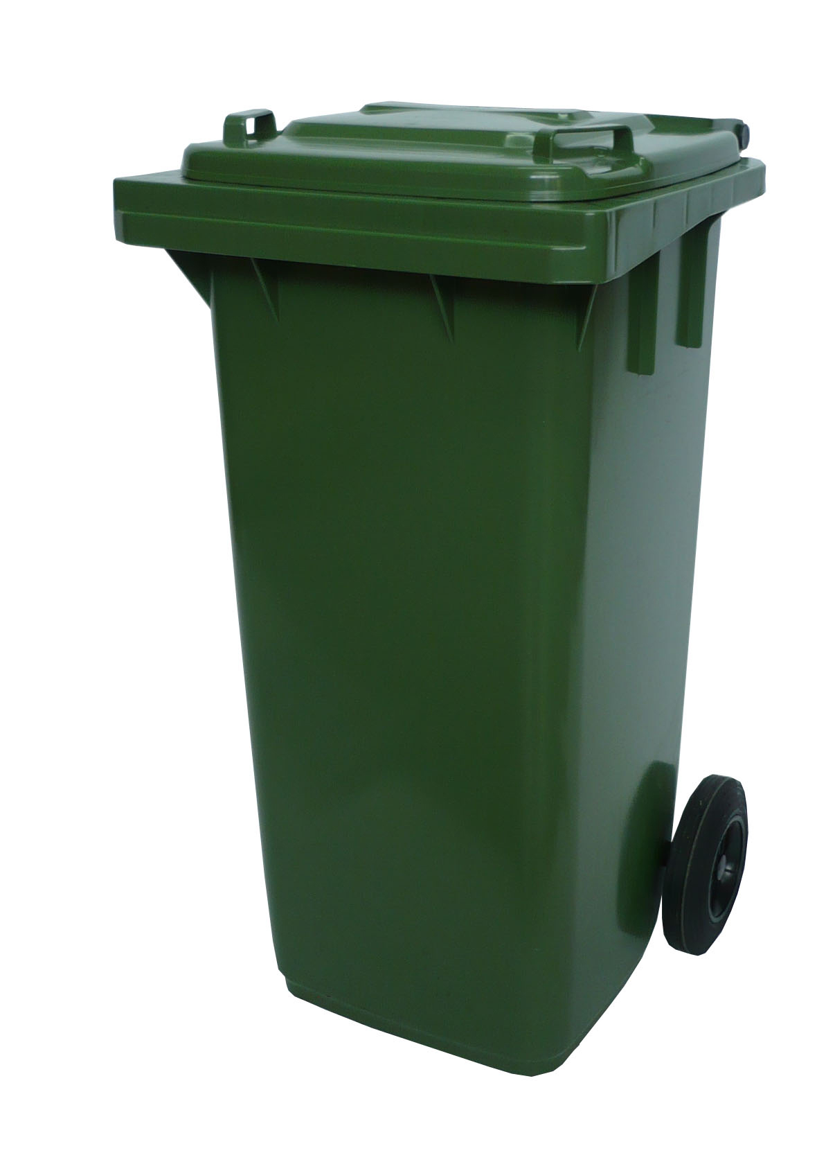 Affaldsbeholder i plast 120 L. Grøn