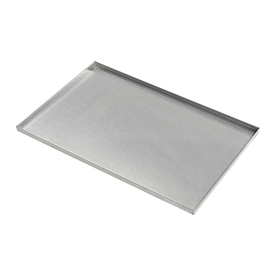 Bageplade 650x530 mm. Perforeret med 4 sider