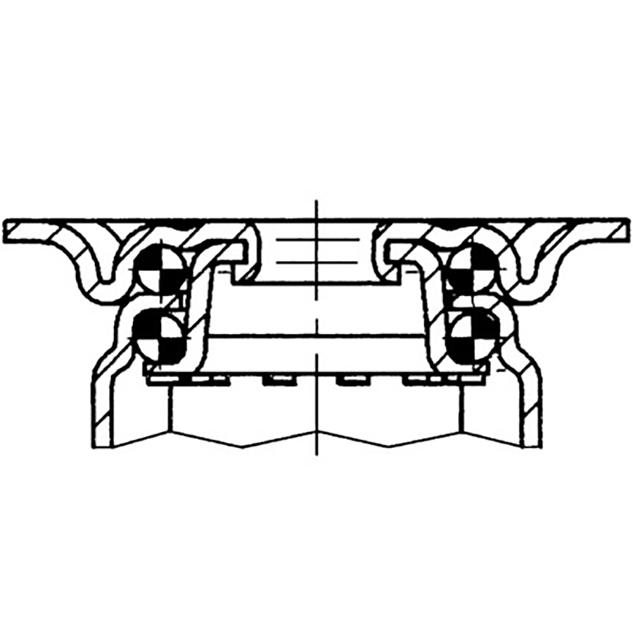 TENTE hjul 2475 PJI 050 P40