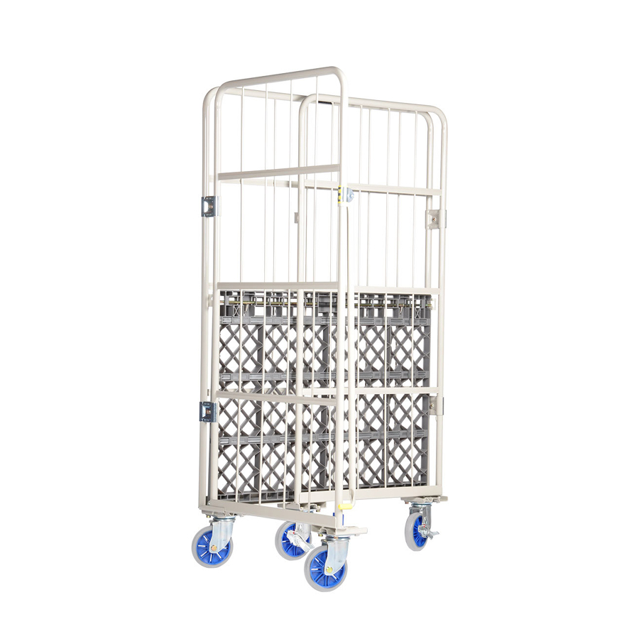 Prestar rullecontainer, 110x80x170 cm, Plastik