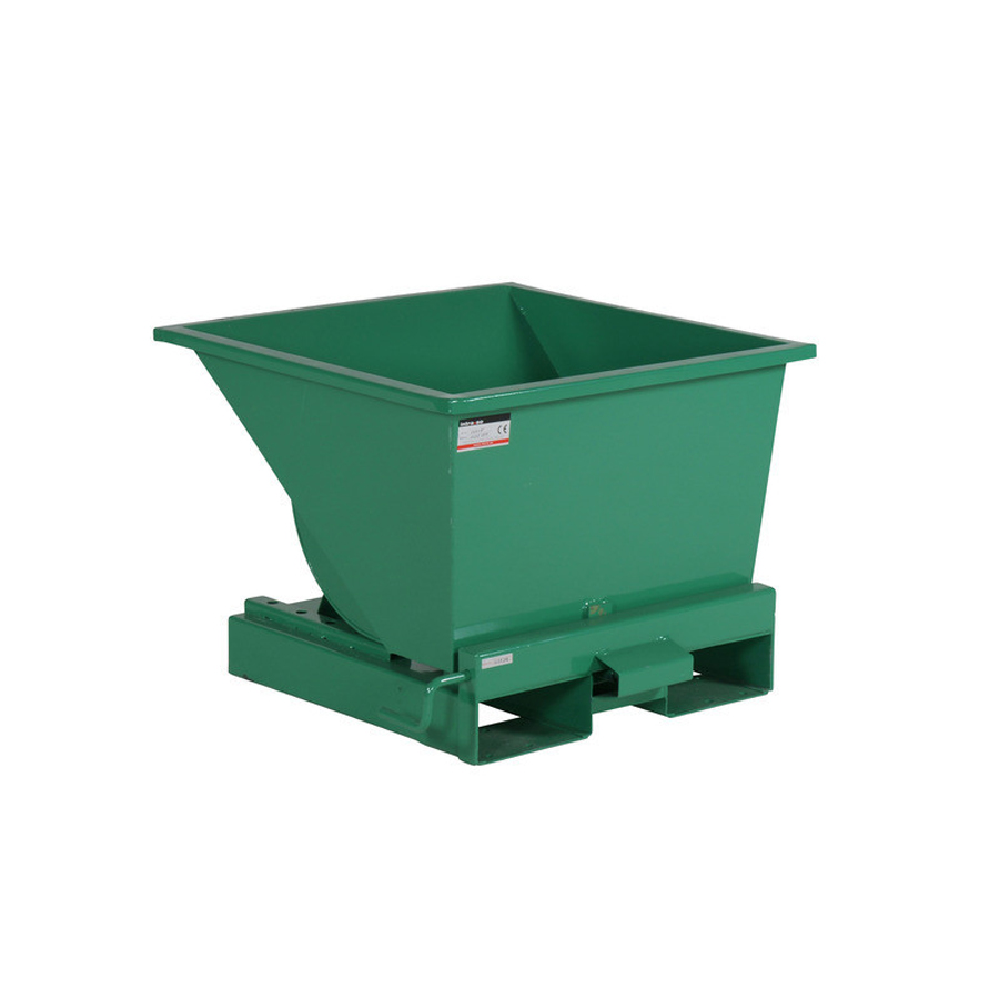 Tip-container "Automatic", 150 Liter åben. Grøn