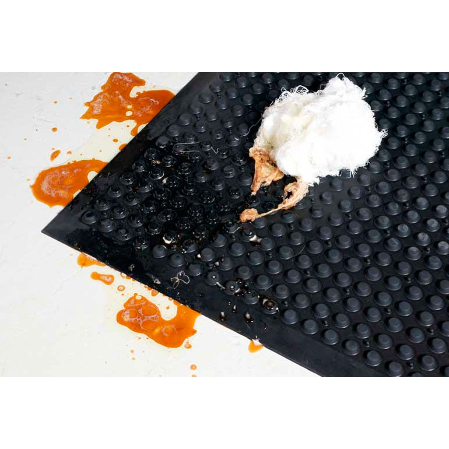 Boblemåtte - Senso Nitril mål: 0,6m x 1,8m sort