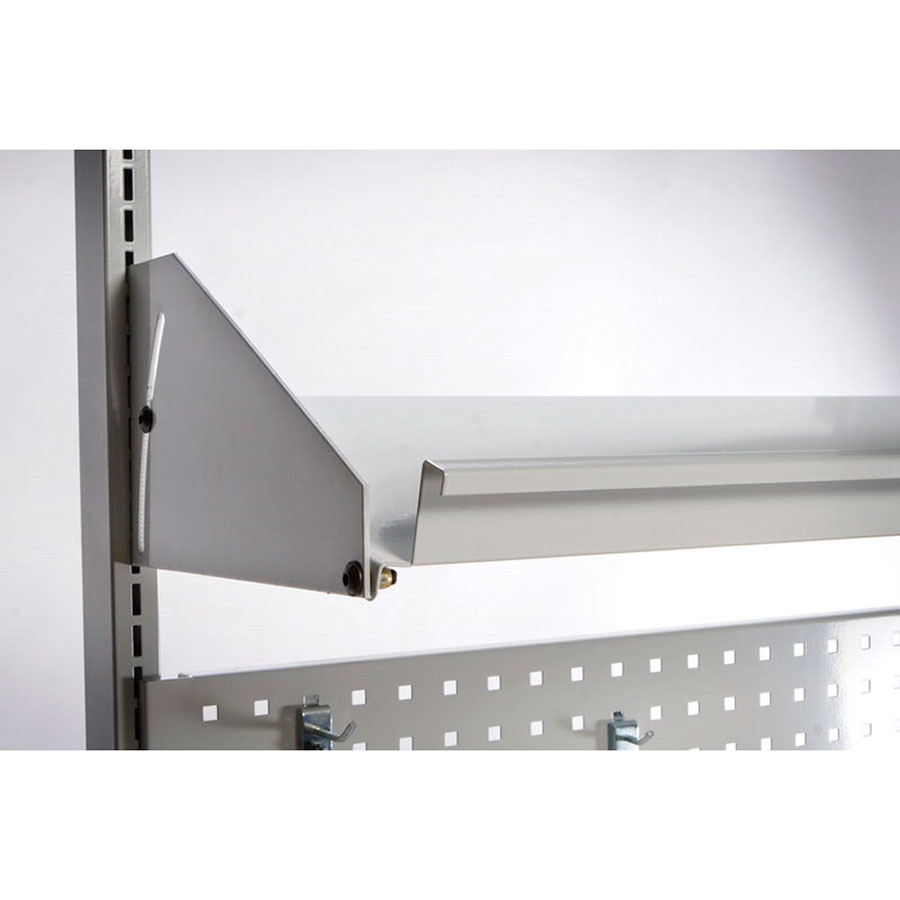 Vend og kipbar hylde for 1250mm. stel