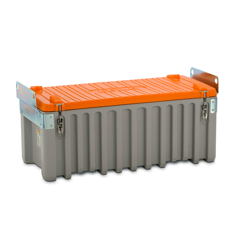 Transportbeholder til kran CEMbox 250L -Grå-orange