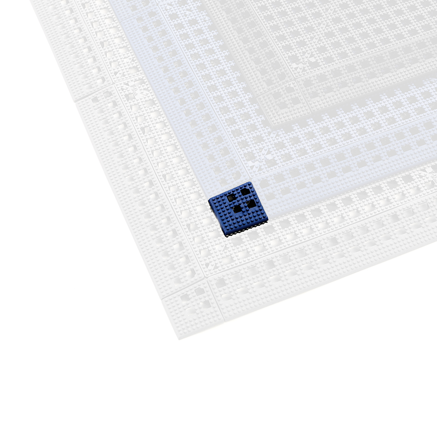 Flexi Tile hjørneliste - blå