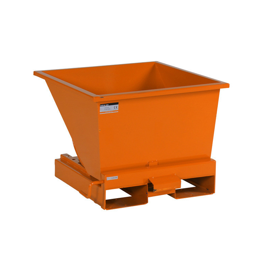 Tip-container "Automatic", 150 Liter åben. Orange