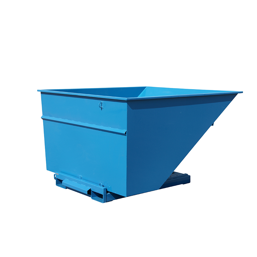 Vippecontainer "Automatic", 3000 Liter åben. Blå
